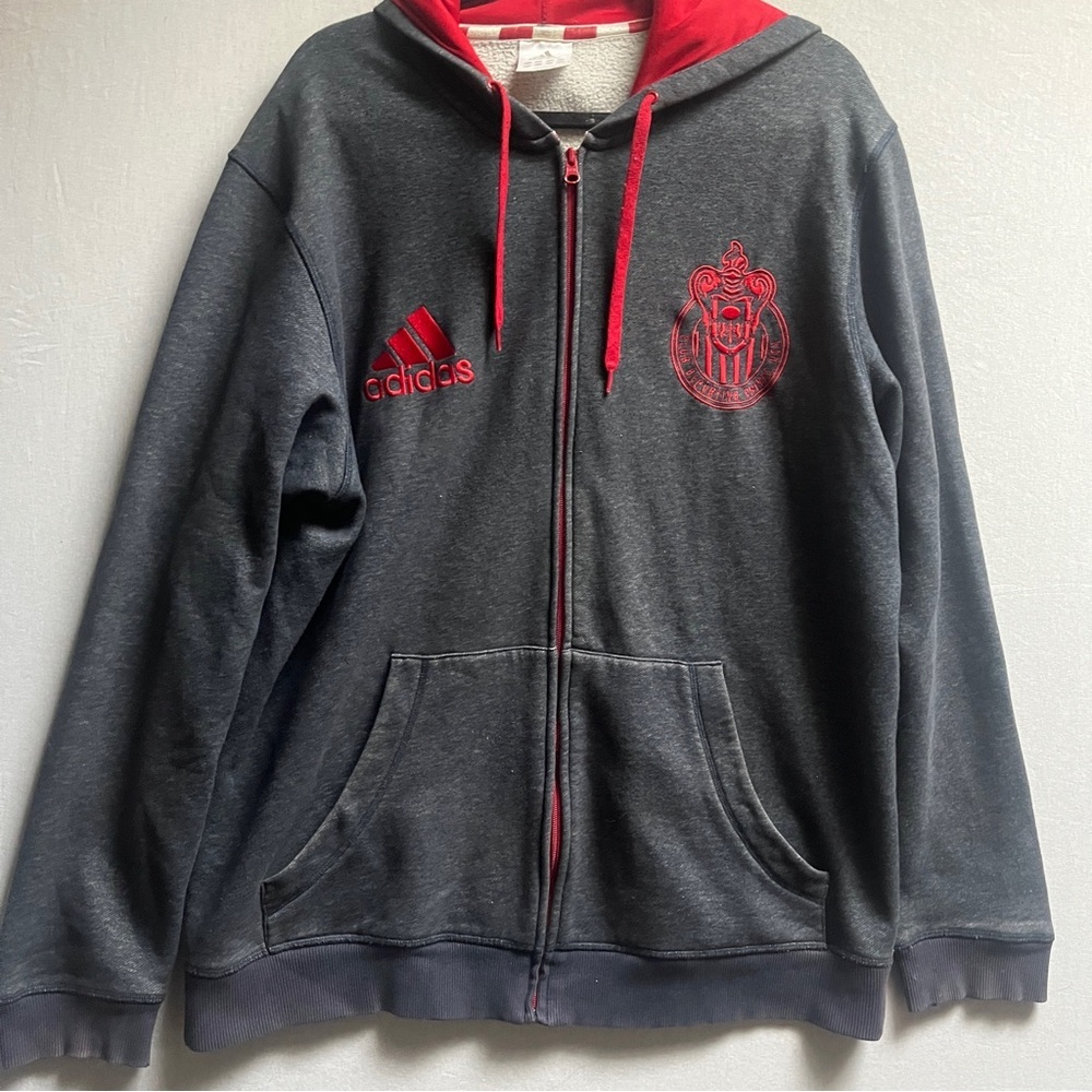 Adidas Club Deportivo Guadalajara Chivas Full Zip Hoodie 2XL